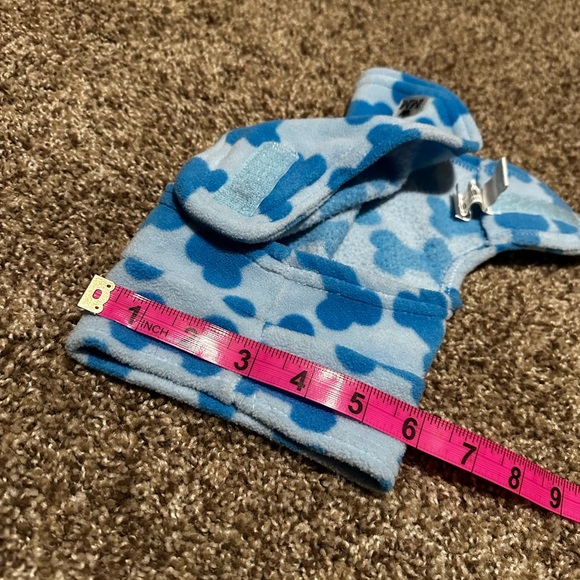 MM brand blue fleece & Velcro top for dogs (XS) - Picture 9 of 11